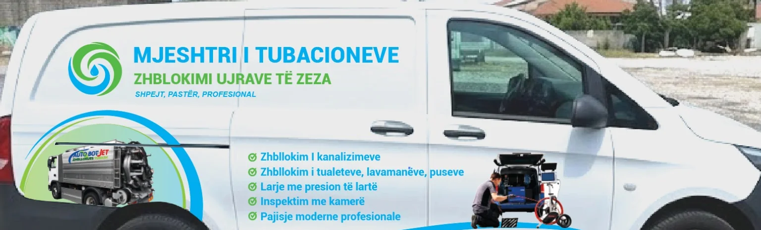Furgon profesional me pajisje për larje dhe zhbllokim