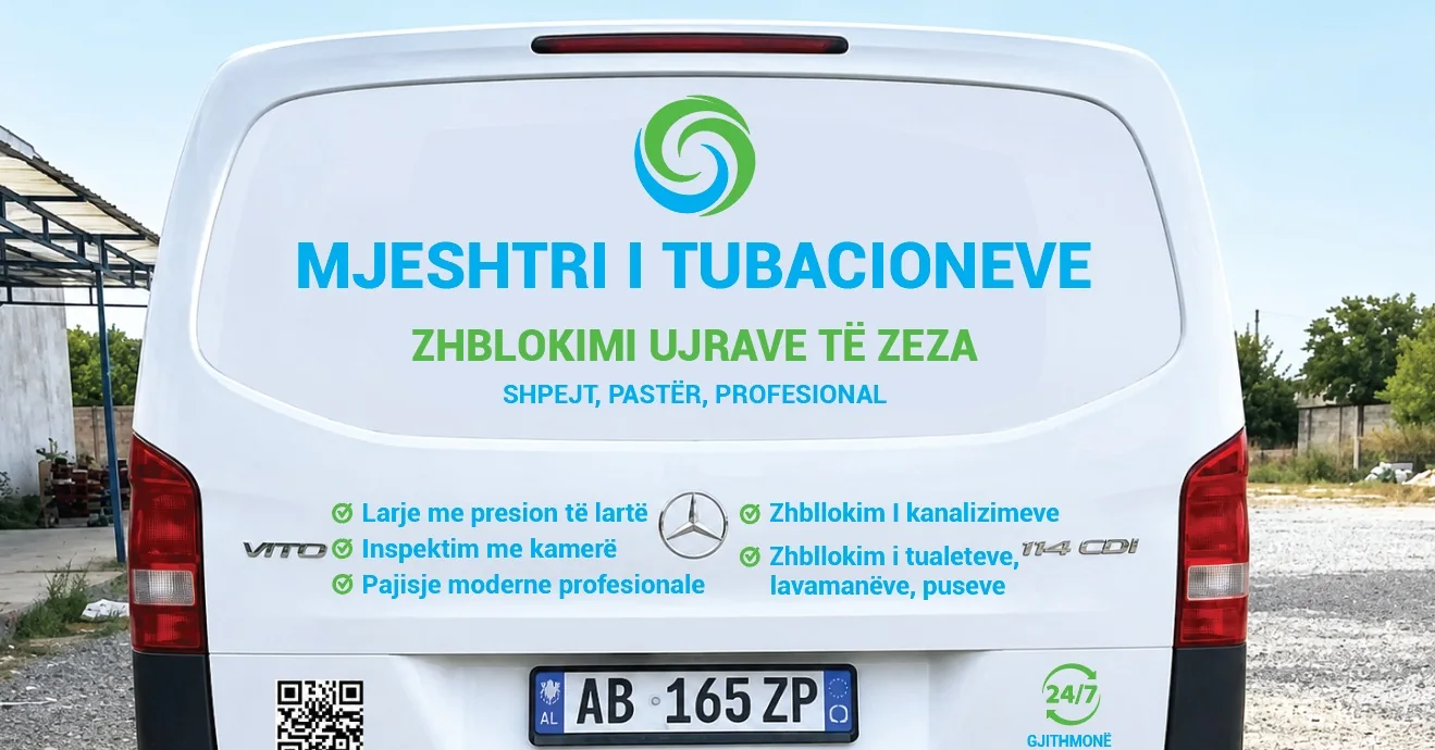 Furgon me shërbimet profesionale të tubacioneve